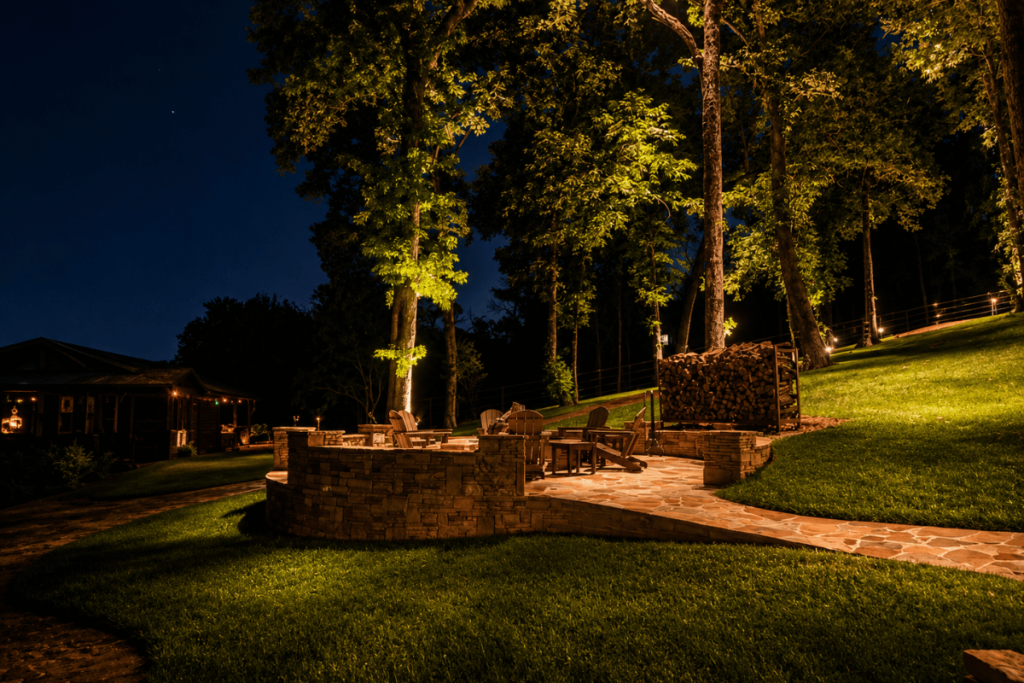 Fire pit lights